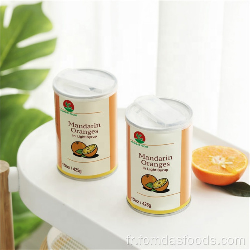 425g mandarin orange en sirop léger fruits en conserve